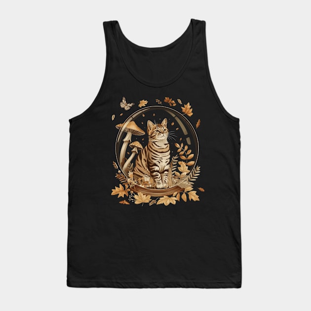 Cottagecore Aesthetic Cat Adventures Tank Top by ElinvanWijland birds